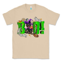 Mushroom Boo! with black cat Halloween Classic Tee - NancyCooperArtShop