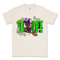Natural Boo! with black cat Halloween Classic Tee - NancyCooperArtShop