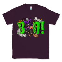 Plum Boo! with black cat Halloween Classic Tee - NancyCooperArtShop