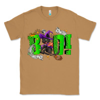 Toasted Coconut Boo! with black cat Halloween Classic Tee - NancyCooperArtShop