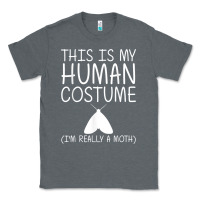 Charcoal Heather moth easy halloween human costume insect owlet diy gift t shirt Classic Tee - trangStudio