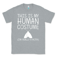 Heather Grey moth easy halloween human costume insect owlet diy gift t shirt Classic Tee - trangStudio