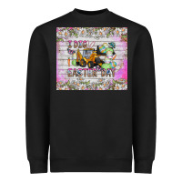 Black I Dig Easter Day Heavyweight Sweatshirt - CowhideDigitalArt