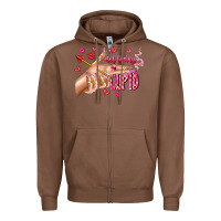Chestnut Not Today Cupid Zipper Hoodie - CowhideDigitalArt