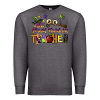 Charcoal Heather one spook tacular teacher Premium Sweatshirt - BarkalooDesign