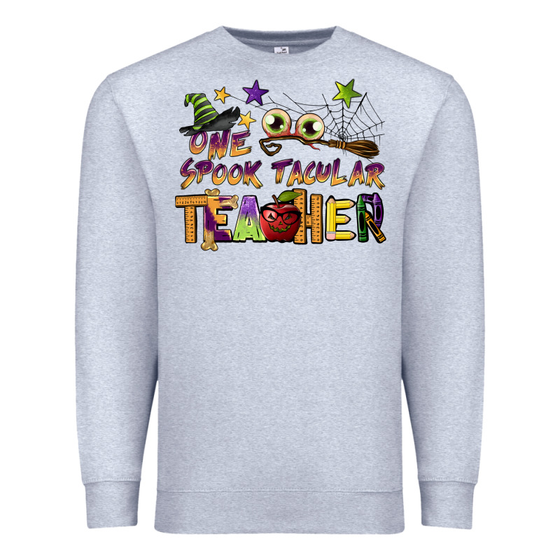 One Spook Tacular Teacher Premium Sweatshirt by BarkalooDesign | Teevron