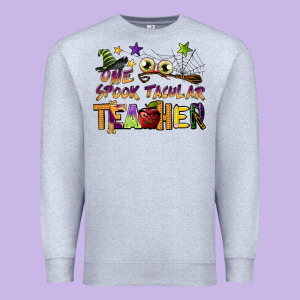One Spook Tacular Teacher Premium Sweatshirt Designed By Barkaloodesign