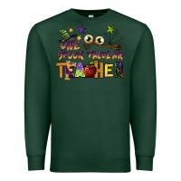 Sports Green one spook tacular teacher Premium Sweatshirt - BarkalooDesign