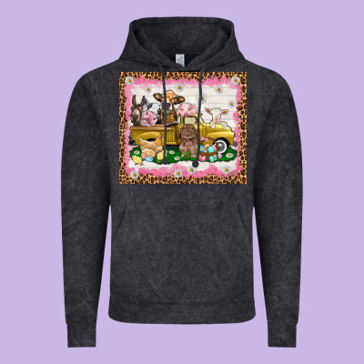 Easter Day With Farm Animals Tumbler Vintage Hoodie Designed By Howdyjamesfarm