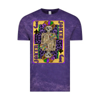 Cloud Purple joker mardi gras skeleton Vintage Tee - CowGirlArtShop
