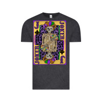 Vintage Black joker mardi gras skeleton Vintage Tee - CowGirlArtShop