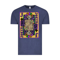 Vintage Denim joker mardi gras skeleton Vintage Tee - CowGirlArtShop