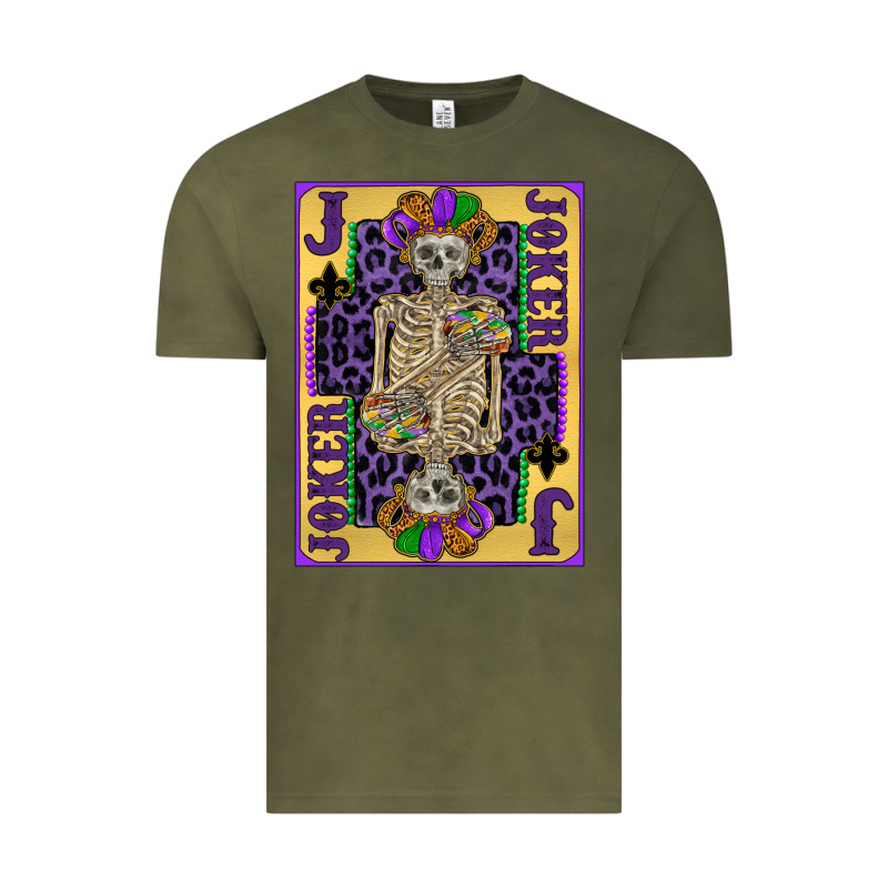Joker Mardi Gras Skeleton Vintage Tee by CowGirlArtShop | Teevron