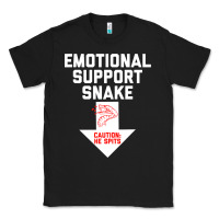 Black Mens Crude Humor Inappropriate Emotional Support Snake Halloween Classic Tee - trangStudio