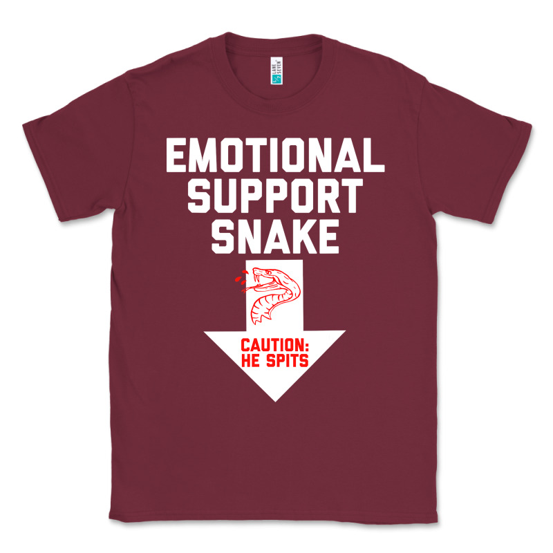 Mens Crude Humor Inappropriate Emotional Support Snake Halloween Classic Tee by trangStudio | Teevron
