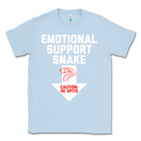 Dusty Blue Mens Crude Humor Inappropriate Emotional Support Snake Halloween Classic Tee - trangStudio