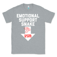 Heather Grey Mens Crude Humor Inappropriate Emotional Support Snake Halloween Classic Tee - trangStudio