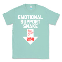 Seafoam Mens Crude Humor Inappropriate Emotional Support Snake Halloween Classic Tee - trangStudio