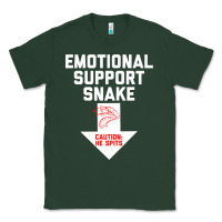 Sports Green Mens Crude Humor Inappropriate Emotional Support Snake Halloween Classic Tee - trangStudio