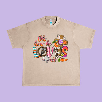 Oh How He Loves Us Urban Heavy Tee Designed By Cowgirlartshop