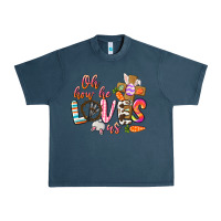 Midnight Navy oh how he loves us Urban Heavy Tee - CowGirlArtShop