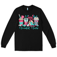 Black nicu neonatal nurse coffee cups Long Sleeve Tee - OliviaCreatesArt