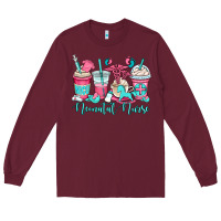 Burgundy nicu neonatal nurse coffee cups Long Sleeve Tee - OliviaCreatesArt