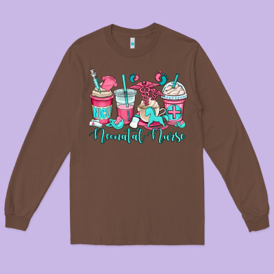 Nicu Neonatal Nurse Coffee Cups Long Sleeve Tee Designed By Oliviacreatesart