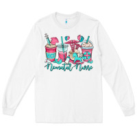White nicu neonatal nurse coffee cups Long Sleeve Tee - OliviaCreatesArt