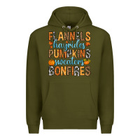 Army Green Flannels hayrides Premium Hoodie - RanaPortraitStore
