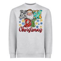 Heather Grey How Dy Christmas Heavyweight Sweatshirt - CowhideDigitalArt