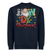 Navy How Dy Christmas Heavyweight Sweatshirt - CowhideDigitalArt