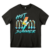 Asphalt hot mom summer Heavy Core Tee - BarkalooDesign