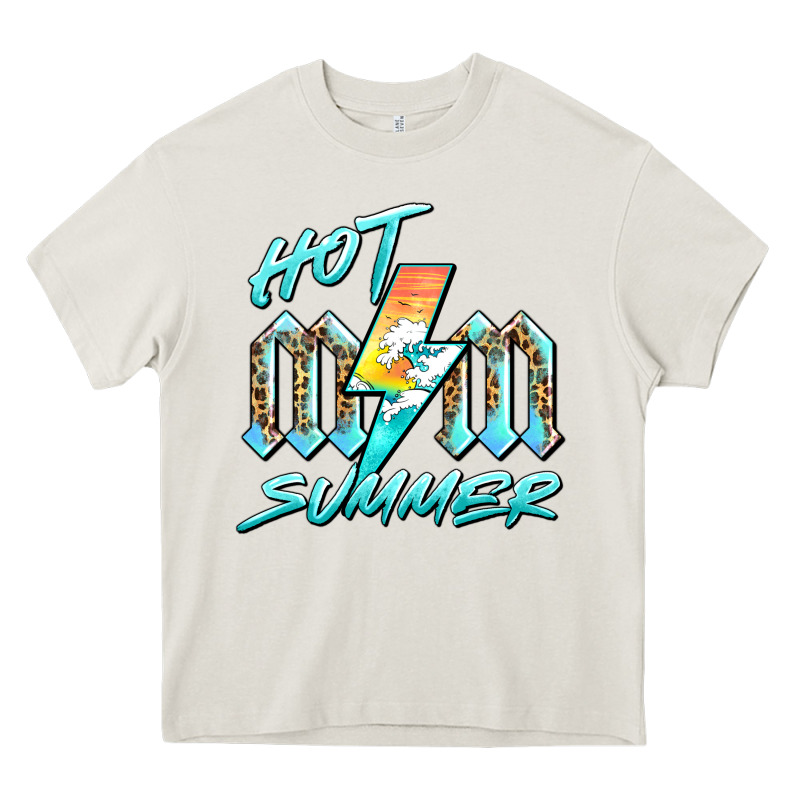 Hot Mom Summer Heavy Core Tee by BarkalooDesign | Teevron