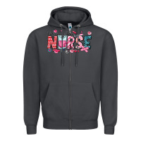 Smoke Nurse Valentine Zipper Hoodie - CowhideDigitalArt