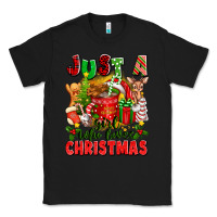 Black just a girl who loves christmas Classic Tee - texasbilliewilder