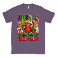 Lavender just a girl who loves christmas Classic Tee - texasbilliewilder