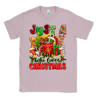 Lilac just a girl who loves christmas Classic Tee - texasbilliewilder