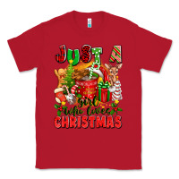 Red just a girl who loves christmas Classic Tee - texasbilliewilder