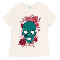 Bone Skull with flowers Ladies Tee - Bettercallsaul