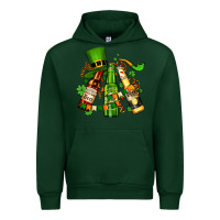 Forest Green st patrick's beers flags and hat Urban Hoodie - AdoDesignShop