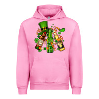 Fuchsia Pink st patrick's beers flags and hat Urban Hoodie - AdoDesignShop