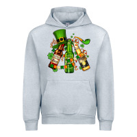 Heather Grey st patrick's beers flags and hat Urban Hoodie - AdoDesignShop