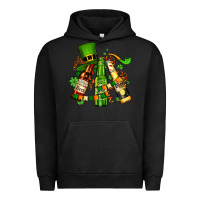 Pigment Black st patrick's beers flags and hat Urban Hoodie - AdoDesignShop