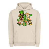 Pigment French Oak st patrick's beers flags and hat Urban Hoodie - AdoDesignShop
