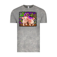 Cloud Rock mardi gras western leopard pigs Vintage Tee - Jasminsmagicworld