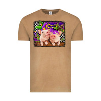 Vintage Camel mardi gras western leopard pigs Vintage Tee - Jasminsmagicworld