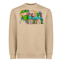 Mushroom LIve Christmas Latte Heavyweight Sweatshirt - CowhideDigitalArt