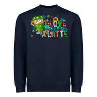 Navy LIve Christmas Latte Heavyweight Sweatshirt - CowhideDigitalArt