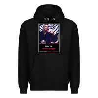 Black Lost in Translation Poster GIFT Premium Hoodie - trangStudio
